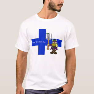 St. Urho's Day T - Shirt mit finnischer Flagge