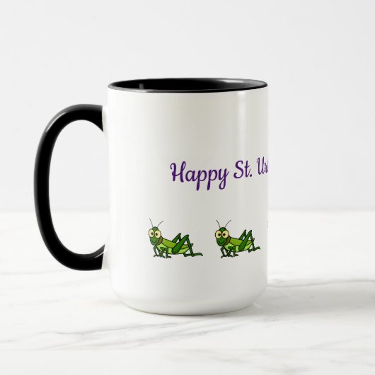 St. Urho's Day Tasse besticht durch Grasshopper (Links)