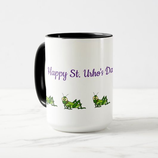 St. Urho's Day Tasse besticht durch Grasshopper (Vorderseite Links)