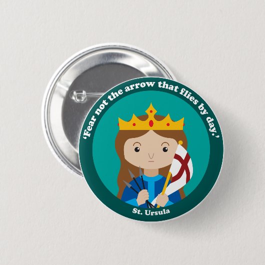 St. Ursula Button (Vorne & Hinten)