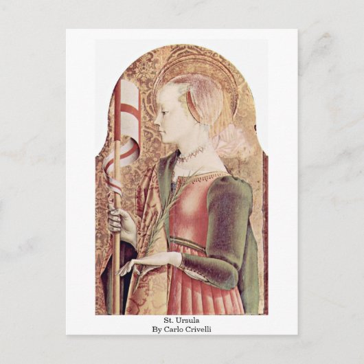 St. Ursula By Carlo Crivelli Postkarte (Vorderseite)