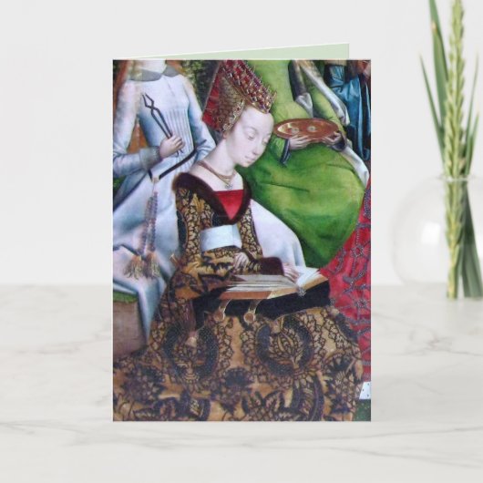 St. Ursula Reading (Detail; M 070) Karte (Vorderseite)