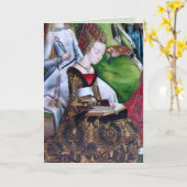 St. Ursula Reading (Detail; M 070) Karte (Gelbe Blume)