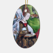 St. Ursula Reading (Detail; M 070) Keramik Ornament (Links)