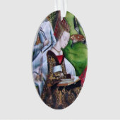 St. Ursula Reading (Detail; M 070) Ornament (Vorderseite)