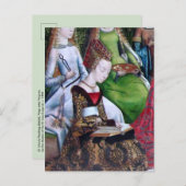 St. Ursula Reading (Detail; M 070) Postkarte (Vorne/Hinten)