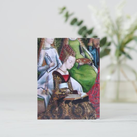 St. Ursula Reading (Detail; M 070) Postkarte (Stehend Vorderseite)