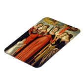 St. Ursula und Vier Heilige (Tempera auf Tafel) Magnet (Linke Seite)