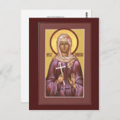 St. Valentina-Gebetskarte Postkarte (Vorne/Hinten)