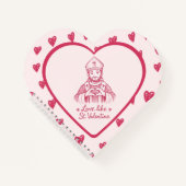 St Valentine Catholic Love Quote Pink Illustration Notizblock (Vorderseite)