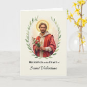 St. Valentine Festtag Segeln Wasserfarbe Karte (Gelbe Blume)