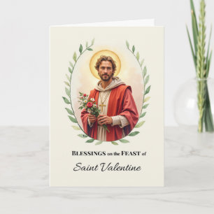 St. Valentine Festtag Segeln Wasserfarbe Karte