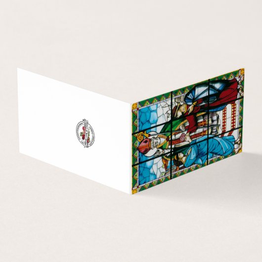 St. Valentine Glaskarten mit Gebet Visitenkarten (Vorderseite)