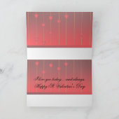 St.Valentine Tageskarte, Feiertagskarte (Innenseite)