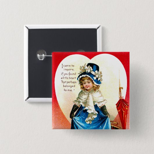 St. Valentins Gruß Button (Vorne & Hinten)