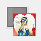 St. Valentins Gruß Magnet (Vorderseite/Rückseite)