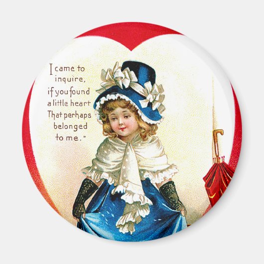 St. Valentins Gruß Magnet (Vorne)