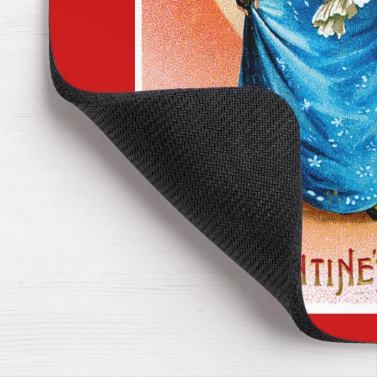 St. Valentins Gruß Mousepad (Ecke)