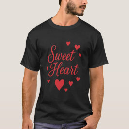 St. Valentinstag Schatz Schwarz T-Shirt
