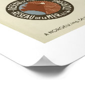 St Valery En Caux, Tennis Casino Yachting Poster (Ecke)