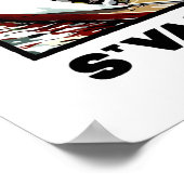 St. Valery en cayx, Wasser, Leuchtturm, Segelboot Poster (Ecke)