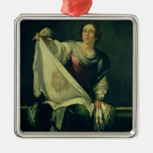 St.-Veronica, 1625-30 (Öl auf Leinwand) Ornament Aus Metall