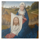 St.-Veronica, c.1470-1475 (Öl auf Platte) Fliese (Vorderseite)