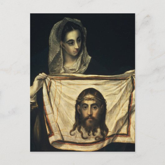 St.Veronica mit dem Heiligen Schleier Postkarte (Vorderseite)