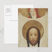 St. Veronica mit dem Sudarium, c.1420 Postkarte (Vorne/Hinten)