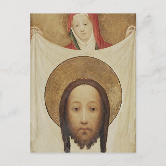 St. Veronica mit dem Sudarium, c.1420 Postkarte (Vorderseite)