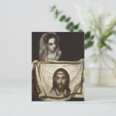 St. Veronica Mit dem Tuch von El Greco Postkarte (Stehend Vorderseite)