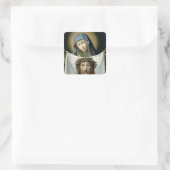 St.-Veronica Quadratischer Aufkleber (Tasche)