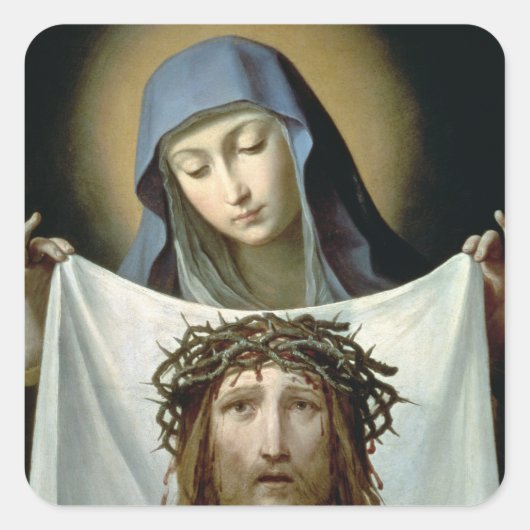 St.-Veronica Quadratischer Aufkleber (Vorderseite)