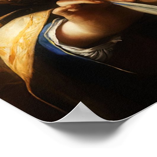 St Veronica Veil Holy Face Shroud 03 Poster (Ecke)