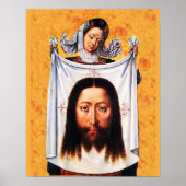 St Veronica Veil Shroud Heiliges Gesicht 01A Poste Poster (Vorne)