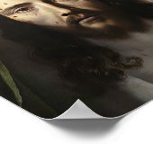 St Veronica Veil Shroud Jesus begegnen katholische Poster (Ecke)