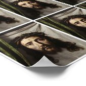St Veronica Veil Shroud Jesus katholische Heilige  Poster (Ecke)