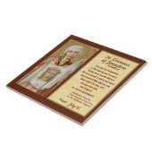 St. Veronica von Jerusalem (JM 60) Fliese (Seite)