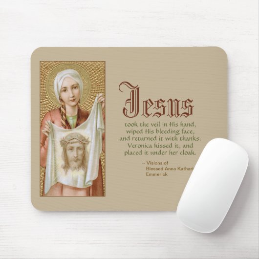 St. Veronica von Jerusalem (JM 60) Mousepad (Mit Mouse)