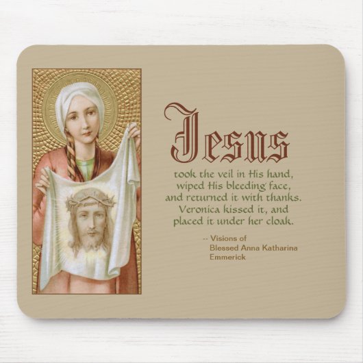 St. Veronica von Jerusalem (JM 60) Mousepad (Vorne)