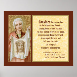 St. Veronica von Jerusalem (JM 60) Poster