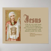 St. Veronica von Jerusalem (JM 60) Poster (Vorne)