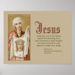 St. Veronica von Jerusalem (JM 60) Poster