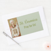 St. Veronica von Jerusalem (JM 60) Rechteckiger Aufkleber (Umschlag)