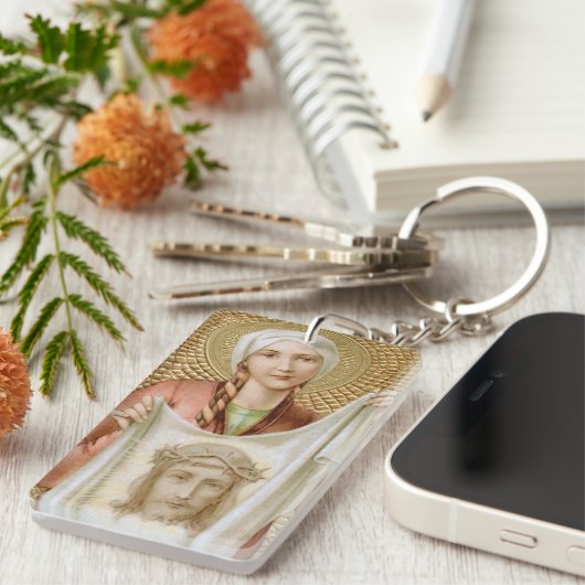 St. Veronica von Jerusalem (JM 60) Rectang Acrylic Schlüsselanhänger (Vorderseite rechts)