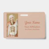 St. Veronica von Jerusalem (JM 60; Stil 1) Ausweis (Rückseite)