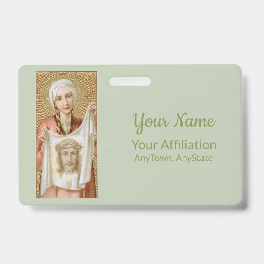 St. Veronica von Jerusalem (JM 60; Stil 1) Ausweis (Vorderseite)