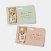 St. Veronica von Jerusalem (JM 60; Stil 1) Ausweis (Vorder- & Rückseite)