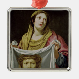 St.-Veronica, welches das heilige Leichentuch häl Silbernes Ornament
