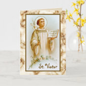 St. Viator der Katechist (BF 02) Leere Karte (Gelbe Blume)